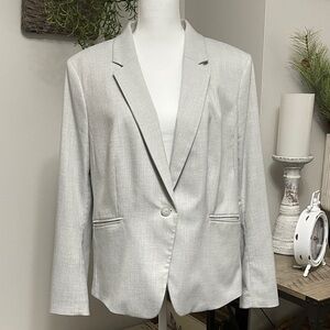 H&M Light Gray Textured Blazer